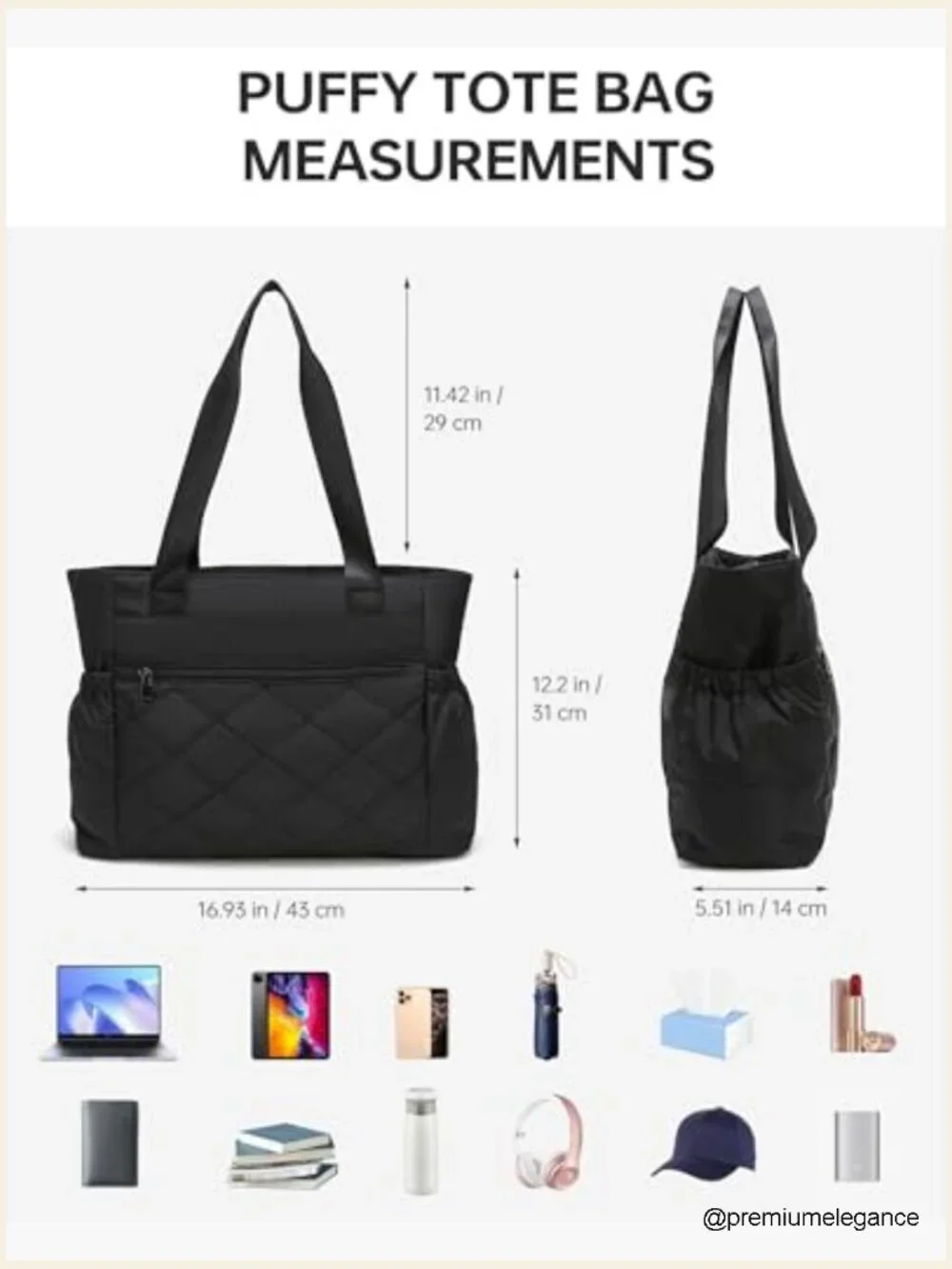 Large Convertible Hobo Tote Bag Lightweight Nylon Crossbody Shoulder Purse